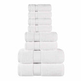 Niles Egyptian Giza Cotton Plush Heavyweight Soft 8 Piece Towel Set